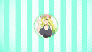 White And Cyan Stripes Lucoa Wallpaper