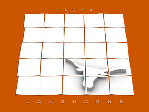 White And Orange University Of Texas Longhorns Poster Wallpaper