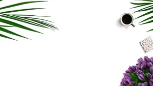 White And Purple Abstract Art Wallpaper