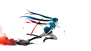 White Anime Hatsune Miku Wallpaper