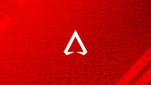 White Apex Legends Logo On Red Wallpaper