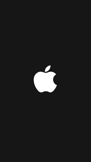 White Apple Logo Iphone Wallpaper