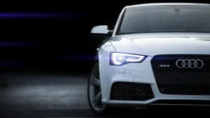 White Audi Rs5 Wallpaper