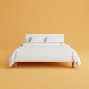 White Bed Render 3d Laptop Wallpaper
