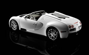 White Bugatti Sports Car Iphone Wallpaper