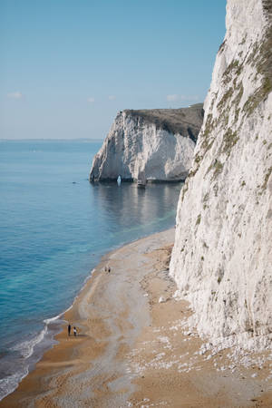 White Cliffs Of Dorset England Wallpaper