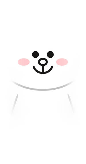 White Cony Line Friends Iphone Wallpaper