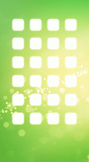 White Cubes Over Gradient Green Iphone Wallpaper