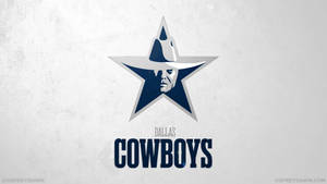 White Dallas Cowboys Logo Wallpaper