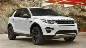 White Discovery Land Rover Iphone Wallpaper