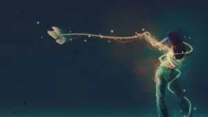 White Dove Glowing Leash Wallpaper