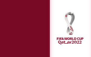 White Fifa World Cup 2022 Logo Wallpaper
