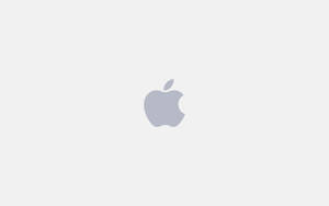 White Full Screen Apple Logo Wallpaper