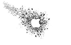 White Hd Apple Logo Wallpaper