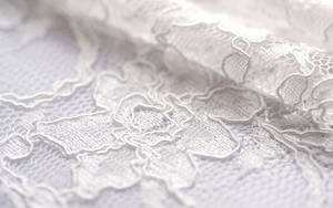White Hd Lace Fabric Wallpaper