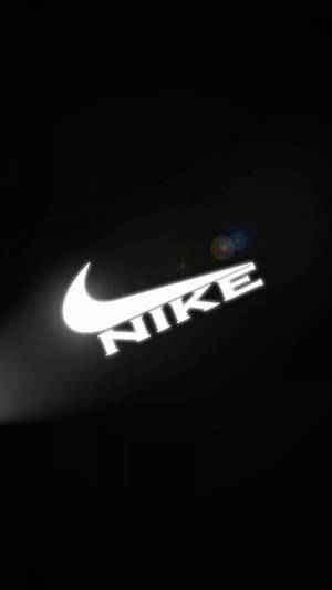 White Illuminated Nike Iphone Background Wallpaper