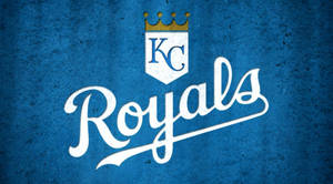 White Kansas City Royals Logo Wallpaper