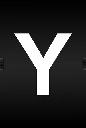 White Letter Y Wallpaper