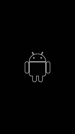 White Logo Android Phone Wallpaper