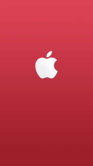 White Logo On Red Amazing Apple Hd Iphone Wallpaper