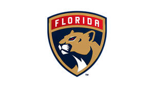 White Minimalist Florida Panthers Wallpaper