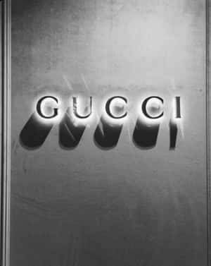 White Neon Gucci Wallpaper
