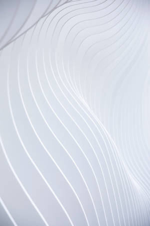 White Pattern Curve Wallpaper