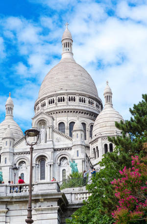 White Sacre Coeur Basilica In Paris Wallpaper