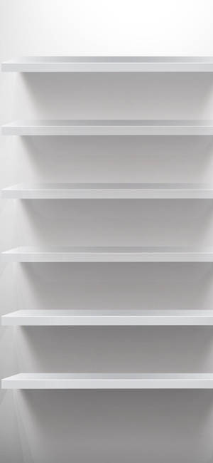 White Shelves Iphone Wallpaper