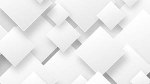 White Square Shapes Presentation Wallpaper