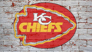 White Wall Kc Chiefs Logo Wallpaper