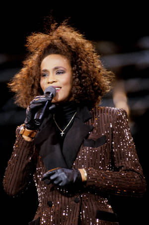 Whitney Houston In Glitter Blazer Wallpaper