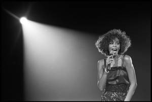 Whitney Houston Under The Spotlight Wallpaper