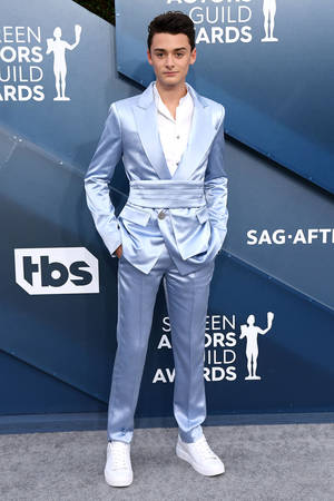 Whole-body Noah Schnapp At Sag Awards Wallpaper