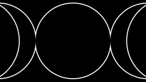 Wiccan Crescent Moon Symbol Wallpaper