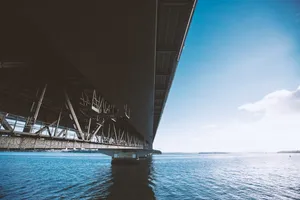 Wide Concrete Bridge Wallpaper