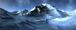 Widescreen Alps Mountain Peak Wallpaper