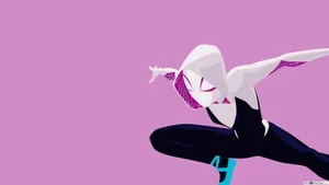 Widescreen Pink Spider Gwen Wallpaper