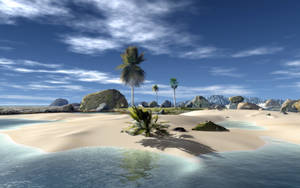 Widescreen View Paradise Island Wallpaper