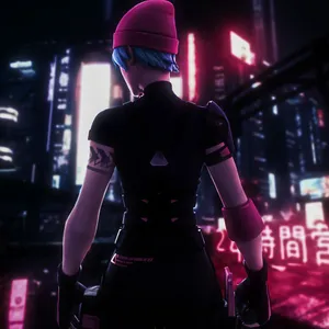 Wildcat Fortnite Neon Lights City Wallpaper