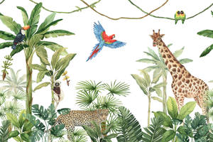 Wildlife Jungle Artwork Wallpaper