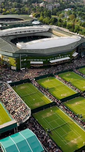 Wimbledon Bird's Eye View Photograph Wallpaper