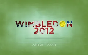 Wimbledon Lettering In British Flag Color Wallpaper