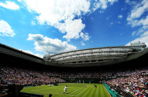 Wimbledon Open Roof Stadium Wallpaper