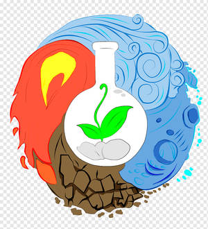 Wind Fire Water Earth Elements Vector Art Wallpaper