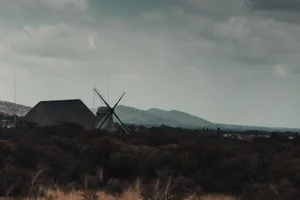 Windmill Grassland Mac Os Wallpaper