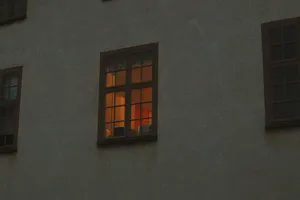 Window With Aesthetic Light Brown Light Wallpaper