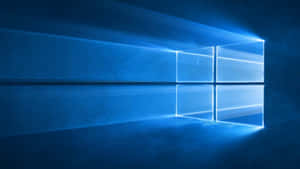 Windows 10 - A Blue Window With Light Coming Through Wallpaper
