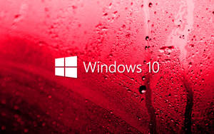 Windows 10 Hd Red Glass Wallpaper