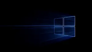 Windows 10 Logo In The Dark Wallpaper